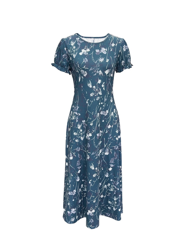 Isla™ | Floral Print Short Sleeve Dress