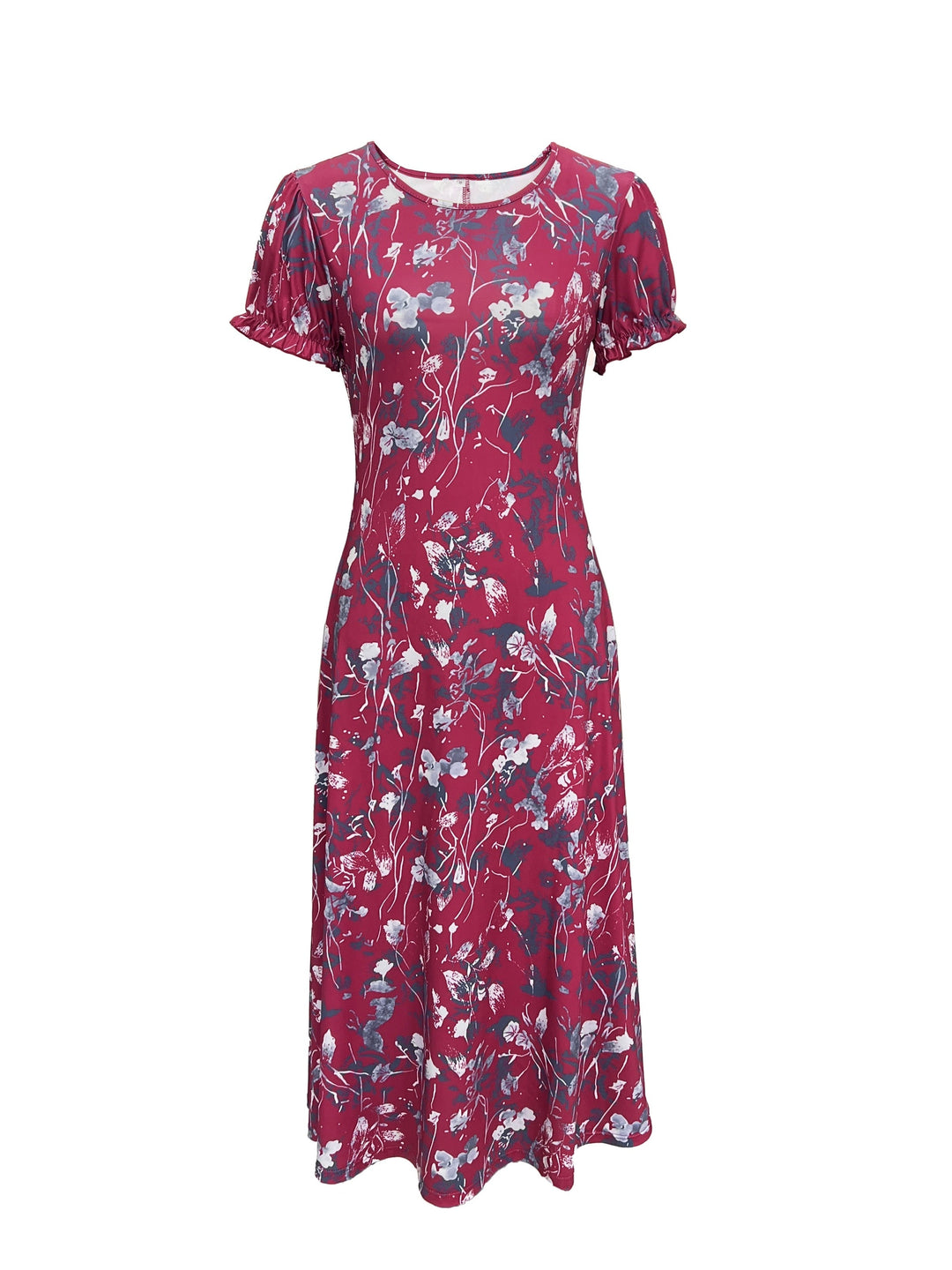 Isla™ | Floral Print Short Sleeve Dress