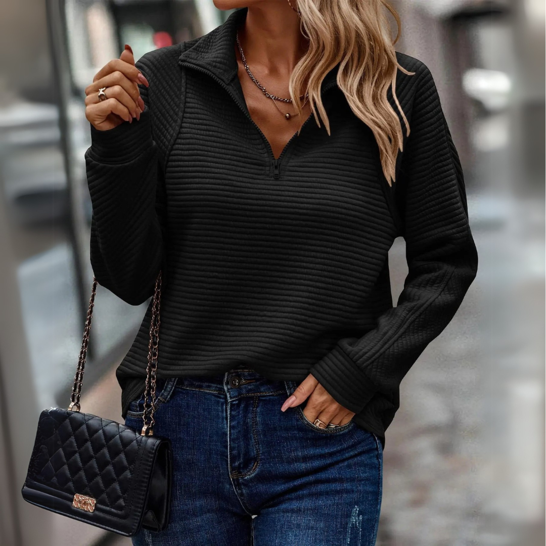 Elise - Elegant V-neck sweater for women