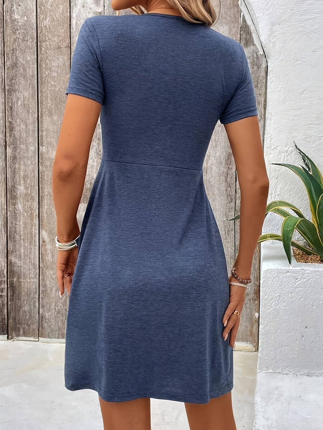 Maya™ | Twist Front V-Neck Dress